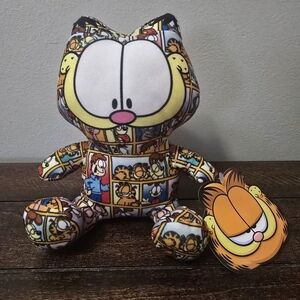 New Toy Factory 7" Garfield Plush Sticker Bombed Nickelodeon 2022